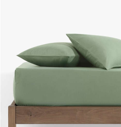**BARGAIN** Double Size Microfibre Fitted Sheet - Sage