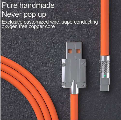 120w 6a Super-Fast Charge Type-C Liquid Silicone Cable