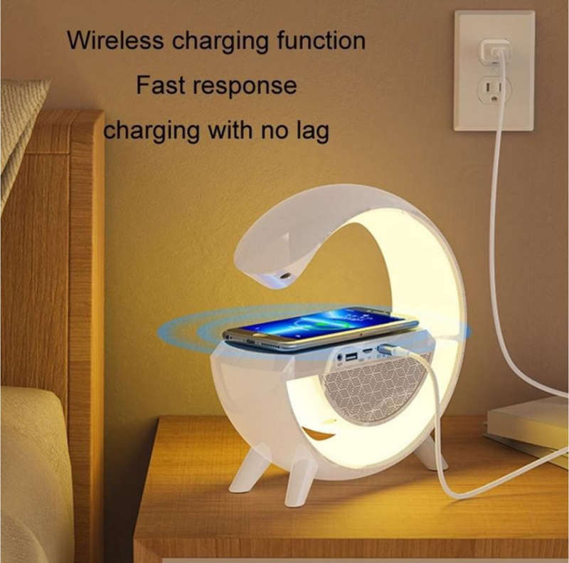 3-In-1 Led Wireless Charging Speaker