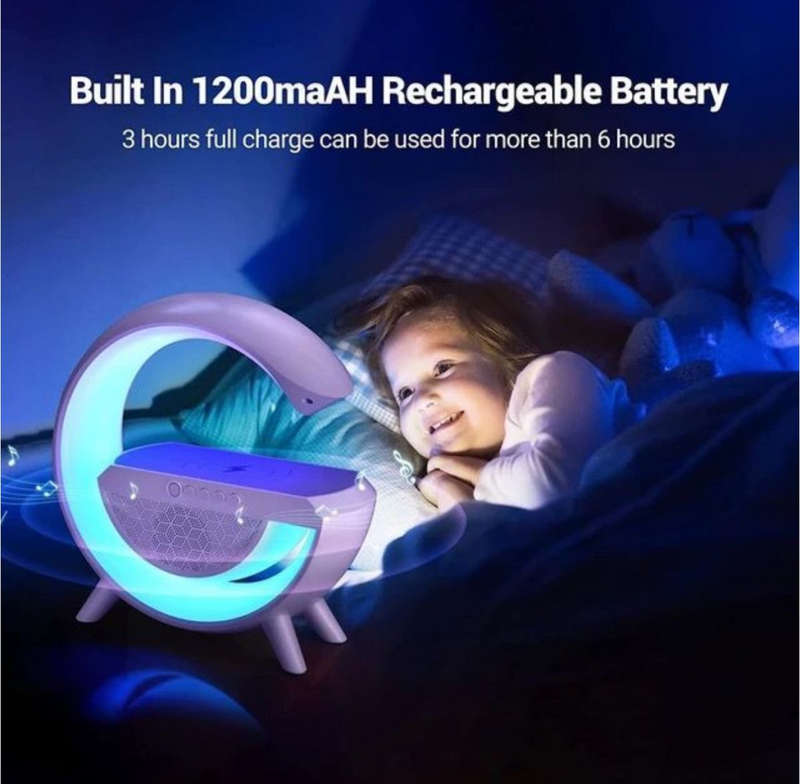3-In-1 Led Wireless Charging Speaker