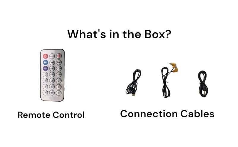Sound Bar (Includes Slim Remote & Connection Cables)