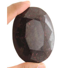 LARGE 834.60 Ct Certified Oval Mixed Cut Red Ruby Gemstone With Certificate
