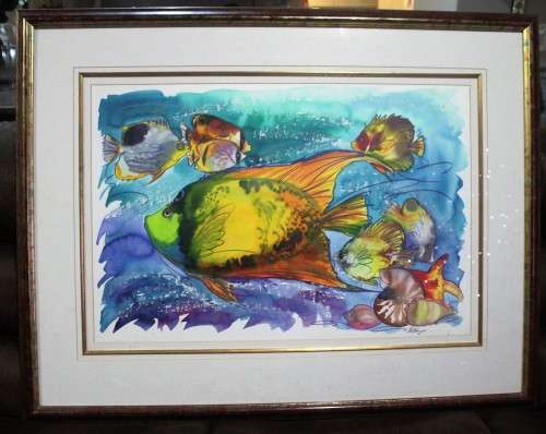 Original Hettie Saaiman Acrylic on Paper. (Framed)