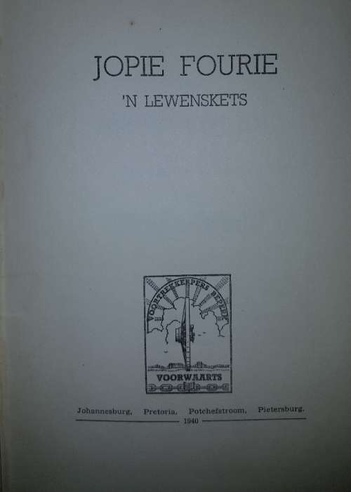 Jopie Fourie n Lewenskets (J.M. de Wet)