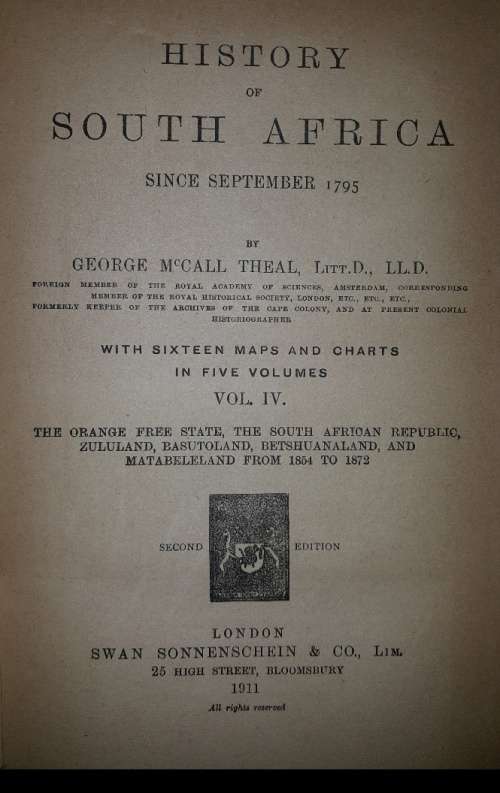 History of South Africa Since 1795 (8 Volumes)