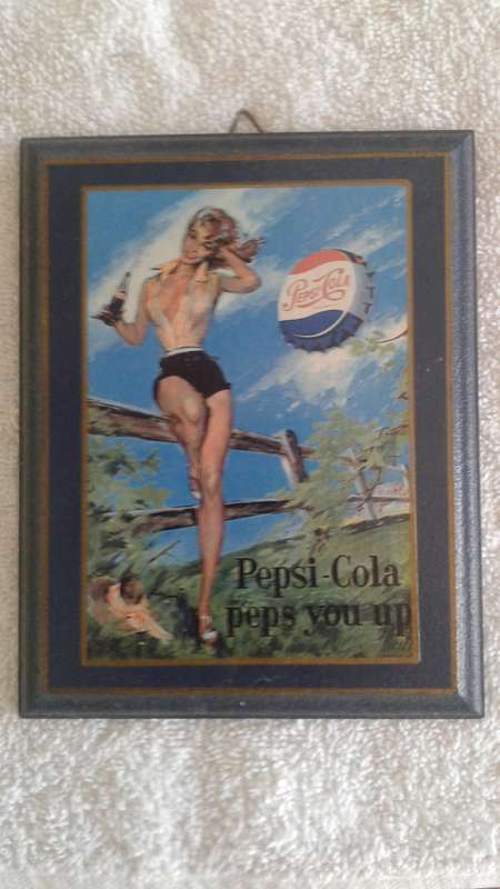 BAR PLAQUE - PEPSI COLA