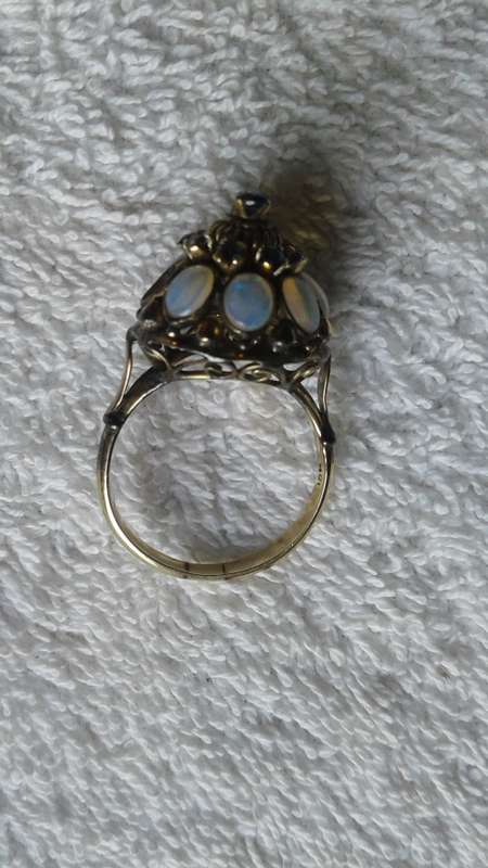 ANTIQUE 18K YELLOW GOLD COLOUR STONE RING