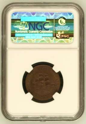 UNION OF SOUTH AFRICA 1950 HALF PENNY GRADED MS62BN BY NGC