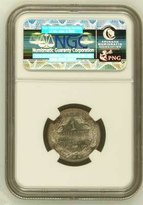 1892 ZAR PAUL KRUGER SHILLING GRADED MS63 BY NGC