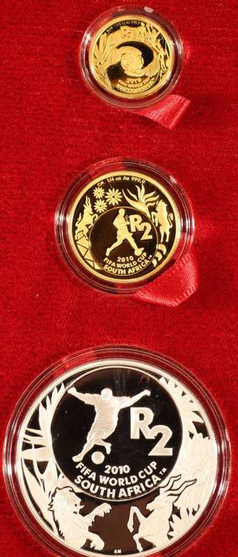 2010 FIFA WORLD CUP SOUTH AFRICA 2008 OFFICIAL COMMEMORATIVE SOUTH AFRICA COIN SET