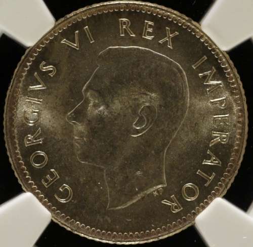 UNION OF SOUTH AFRICA 1938 SIXPENCE GRADED MS64+ BY NGC