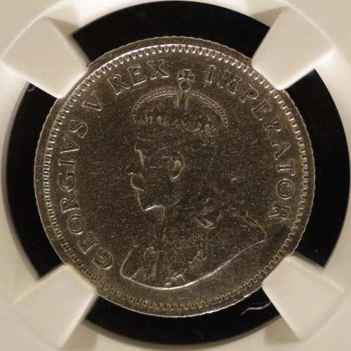 UNION OF SOUTH AFRICA 1931 SIXPENCE GRADED FINE DETAILS BY NGC