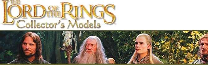 Lord of the Rings collector's models.