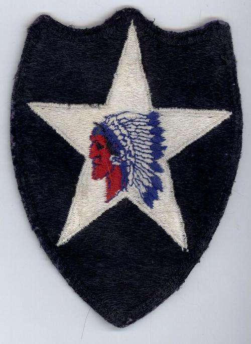 USA 2nd Infantry Division Shoulder Patch - 1950s - Korean War Era