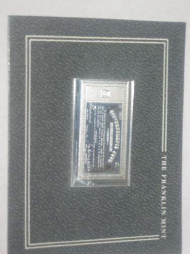 HISTORIC 1901 BOERWAR STERLING SILVER BANKNOTE