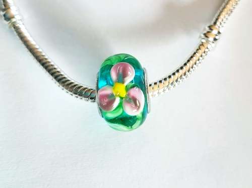 Pandora, Purple glass Murano bead charm