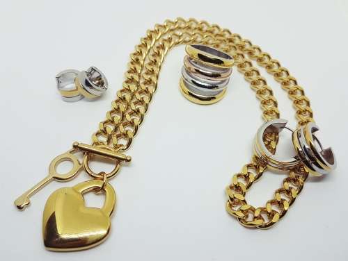 Heart and Key Necklace