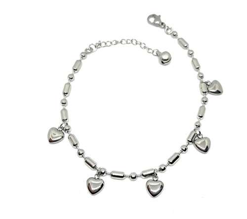 Heart charm bracelet