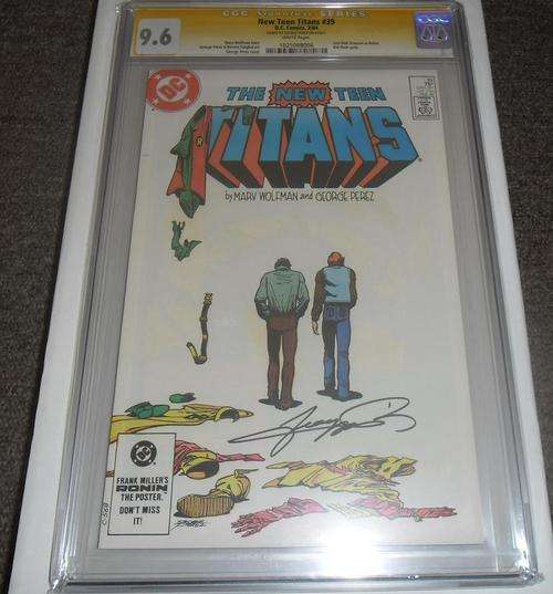 The New Teen Titans #39. Vol.1. 1984. CGC 9.6 Signature Series. White pages. Signed by George Perez.