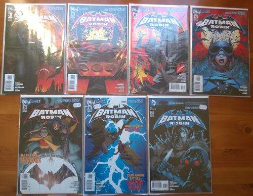 Batman and Robin. Comic set/lot. Issues #1-7. DC New 52.