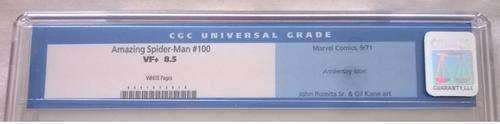 Amazing Spider-Man 100. CGC comic.