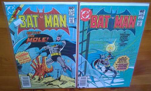 Batman issues #340 & 341 (1981) comic lot.