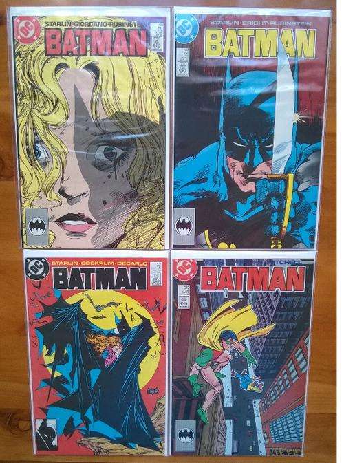Batman issues #421-424 (1988) comic lot. #423 Todd McFarlane cover.