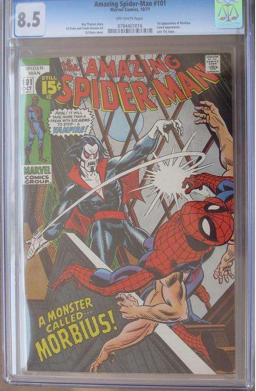 The Amazing Spider-Man #101 (Marvel, 10/1971) CGC graded 8.5 VF+ Off-white Pgs