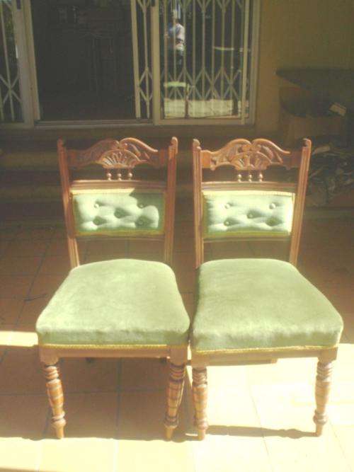 Edwardian Green Chairs