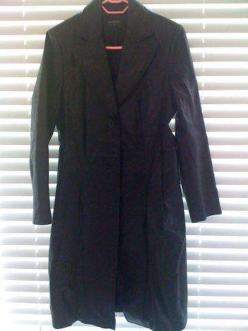 Thick Black authentic leather ladies coat brand new. Perfect for chilly winter