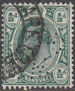 Transvaal - Perfin no 36 - R. Wilson, Sons & Co. Cape Town