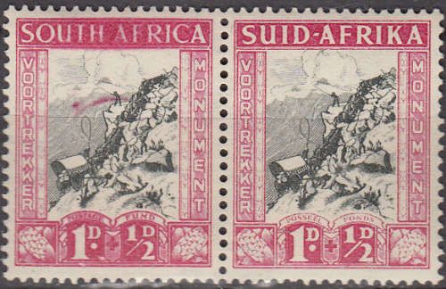 Union of South Africa - 1933 - SACC  52a with Comet flaw + Blurred "SouthAfrica" flaw  M**