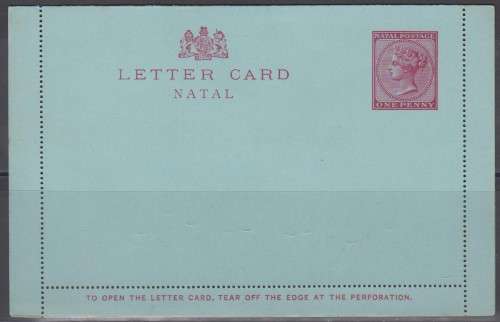 NATAL - Clean LETTER CARD - Queen Victoria - 1901 -