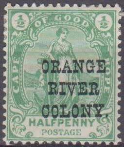 ORANGE RIVER COLONY - 1900 Cape of Good Hope ovpt - with variety - M*