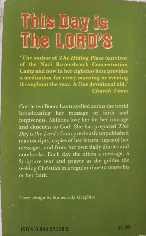 This Day Is The Lord`s - Corrie ten Boom