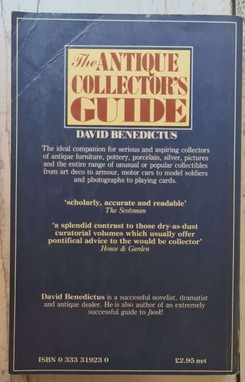 The antique collector`s guide Book by David Benedictus