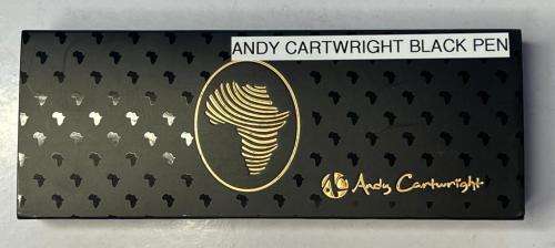 Afrique Ball Point Pen with Black Ink  in Colour Gift Box - Andy Cartwright
