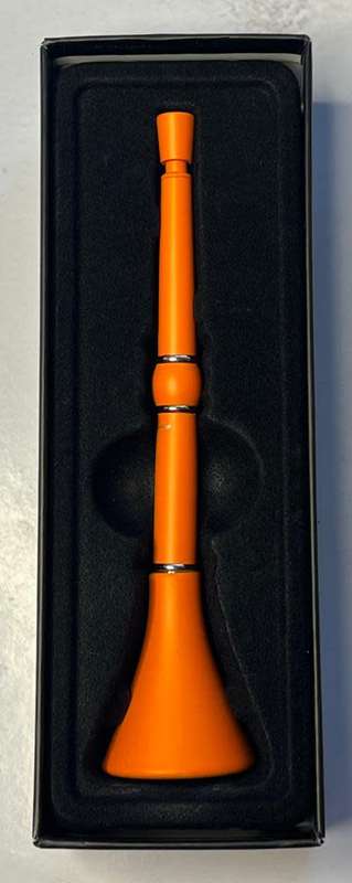 I am South African Vuvuzela Pen with Black Ink in Colour Gift Box - Andy Cartwright (Orange)