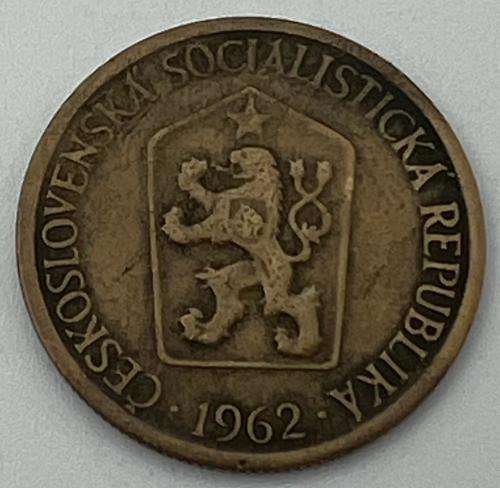 Czechoslovakia Coins 1 koruna 1962, 50 haléřů 1973, 20 haléřů 1982, 10 haléřů 1982