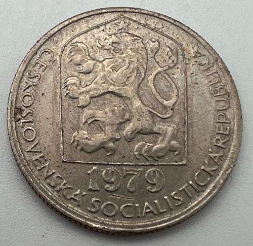Czechoslovakia Coins 1 koruna 1962, 50 haléřů 1973, 20 haléřů 1982, 10 haléřů 1982