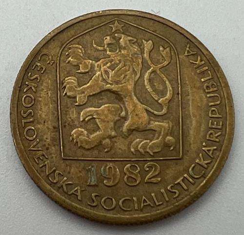Czechoslovakia Coins 1 koruna 1962, 50 haléřů 1973, 20 haléřů 1982, 10 haléřů 1982