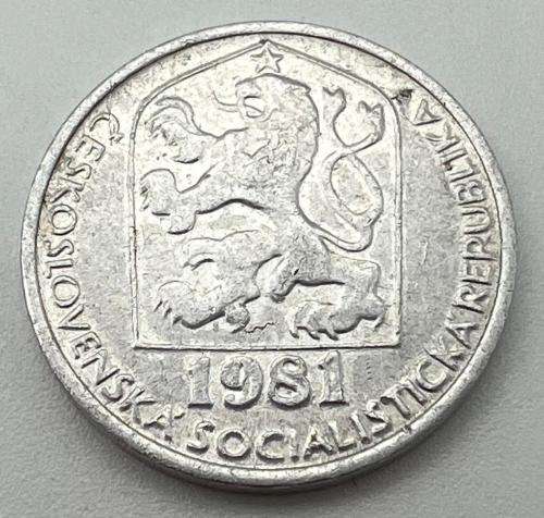 Czechoslovakia Coins 1 koruna 1962, 50 haléřů 1973, 20 haléřů 1982, 10 haléřů 1982