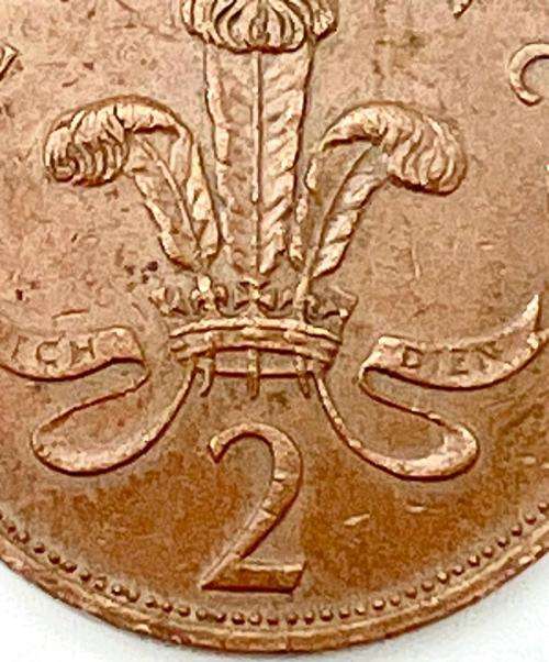 1981 NEW PENCE 2 p. Elizabeth II. D.G.REG. FD, Britisch Coin Queen