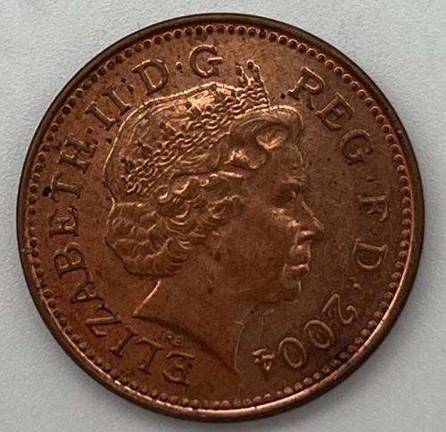 One Penny 2004, Coin from United Kingdom