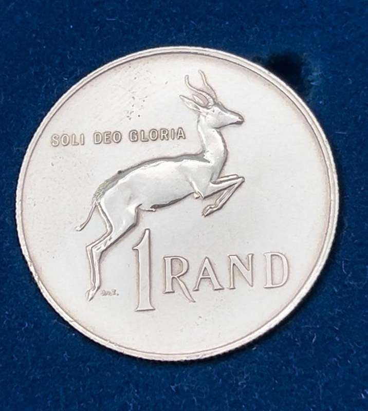 One Rand 1967 Verwoerd (English), Coin from South Africa - Uncirculated