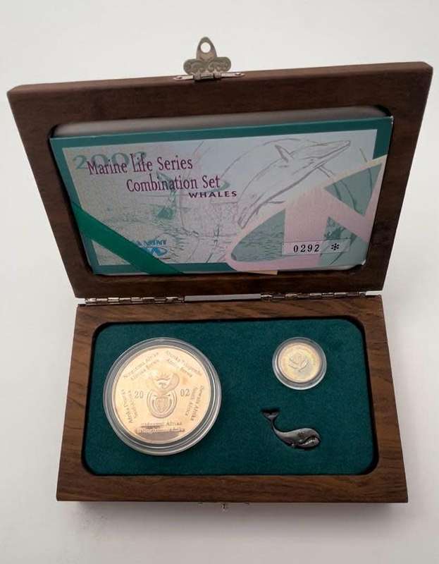 2002 WHALE Combination Set - Marine Life Series - Crown & Tickey - Limited Edition of 500