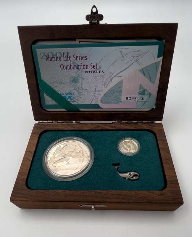 2002 WHALE Combination Set - Marine Life Series - Crown & Tickey - Limited Edition of 500
