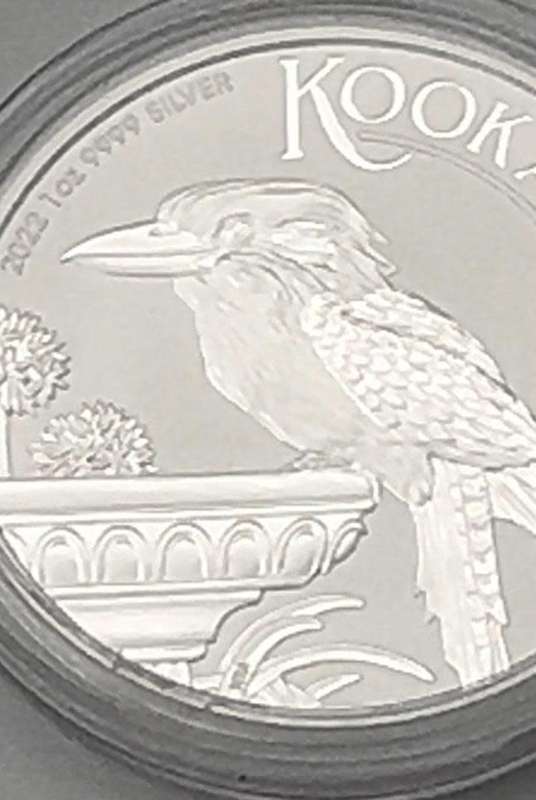 2022 Australian Silver Kookaburra 1 OZ Pure Fine Silver Coin with Capsule