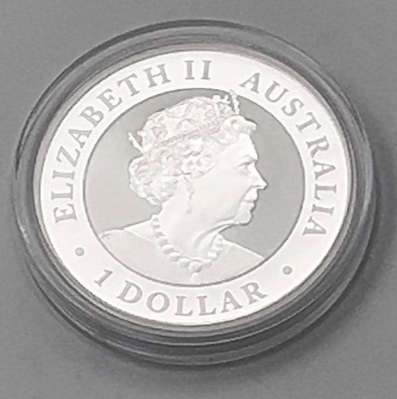 2022 Australian Silver Kookaburra 1 OZ Pure Fine Silver Coin with Capsule