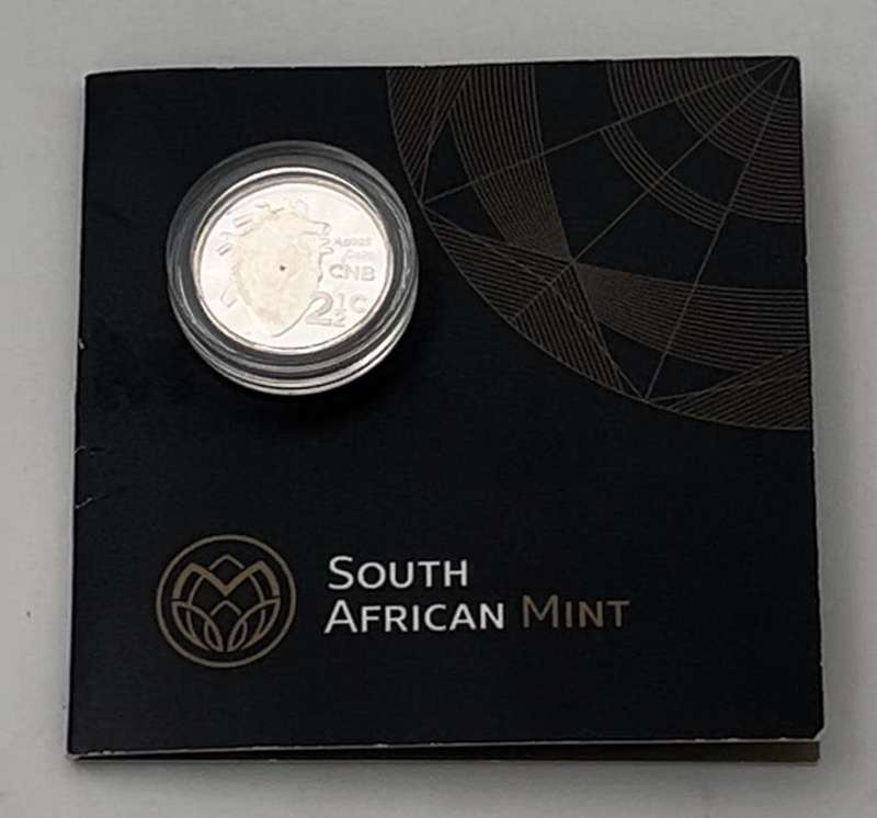 2017 Silver 2 1/2c Tickey 50th Anniversary of the Heart Transplant